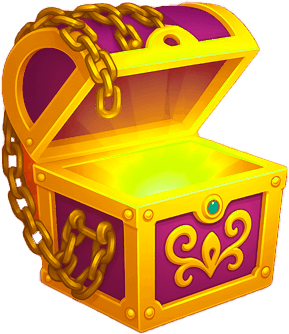 Открытый сундук с наградой